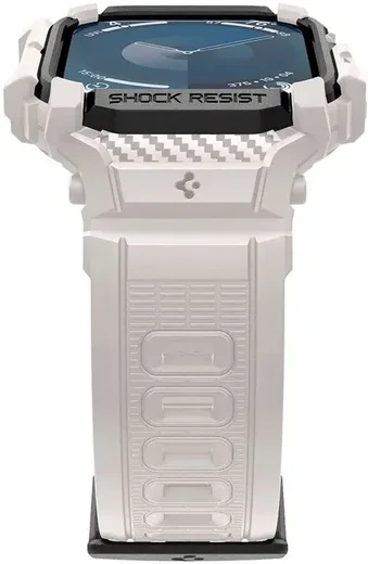 Spigen Rugged Armor Pro - Apple Watch 11/10 42MM - Hoesje en Bandje - Beige afbeelding 10