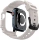 Spigen Rugged Armor Pro - Apple Watch 11/10 42MM - Hoesje en Bandje - Beige afbeelding 2