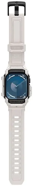 Spigen Rugged Armor Pro - Apple Watch 11/10 42MM - Hoesje en Bandje - Beige afbeelding 9