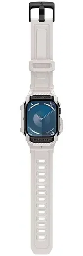 Spigen Rugged Armor Pro - Apple Watch 11/10 46MM - Hoesje en Bandje - Beige afbeelding 16