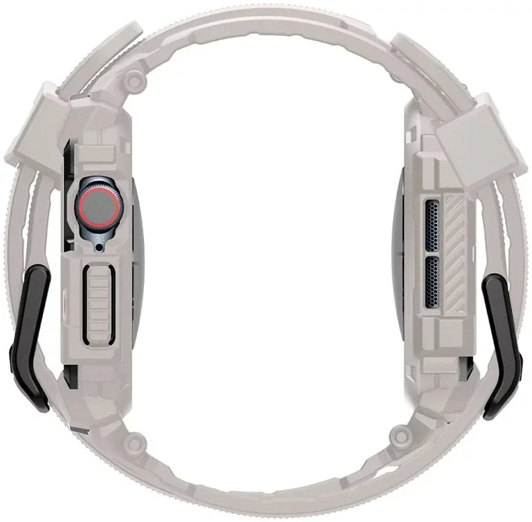 Spigen Rugged Armor Pro - Apple Watch 11/10 46MM - Hoesje en Bandje - Beige afbeelding 6