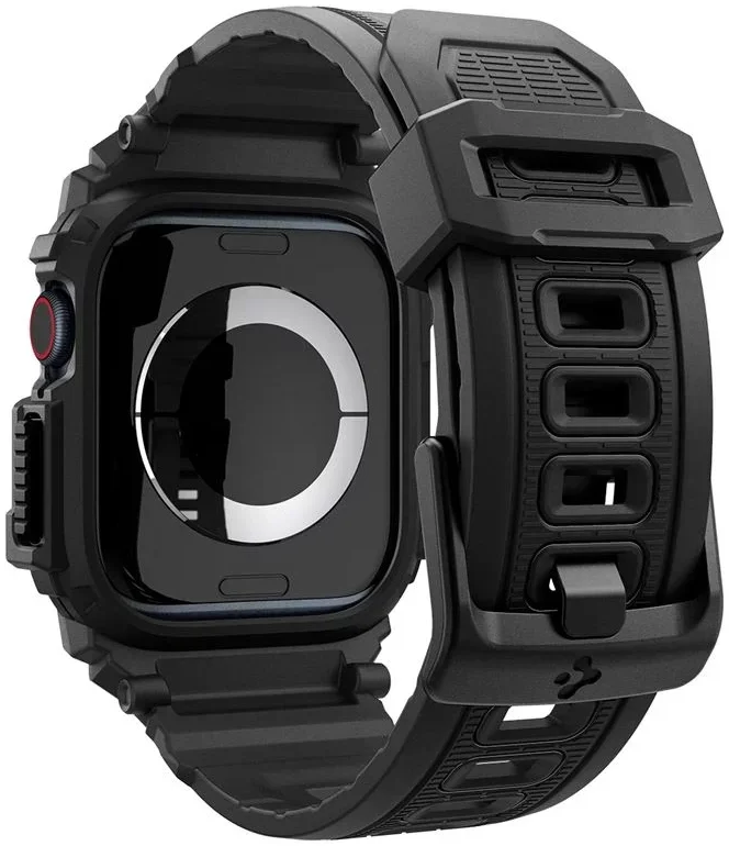 Spigen Rugged Armor Pro - Apple Watch 11/10 42MM - Hoesje en Bandje - Zwart afbeelding 13