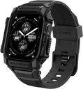 Spigen Rugged Armor Pro - Apple Watch 11/10 42MM - Hoesje en Bandje - Zwart