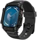 Spigen Rugged Armor Pro - Apple Watch 11/10 46MM - Hoesje en Bandje - Zwart afbeelding 1