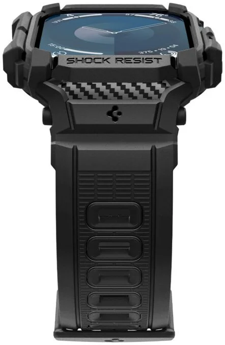 Spigen Rugged Armor Pro - Apple Watch 11/10 46MM - Hoesje en Bandje - Zwart afbeelding 8