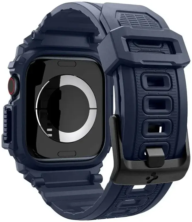 Spigen Rugged Armor Pro - Apple Watch 11/10 42MM - Hoesje en Bandje - Blauw afbeelding 10