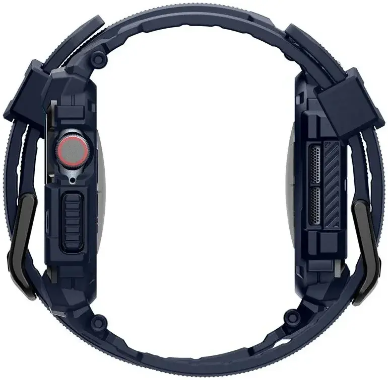 Spigen Rugged Armor Pro - Apple Watch 11/10 42MM - Hoesje en Bandje - Blauw afbeelding 9