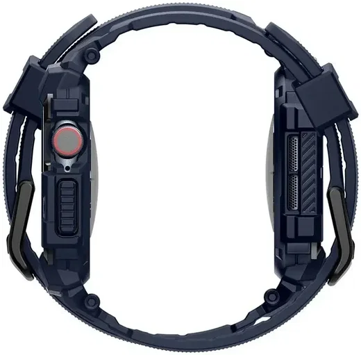 Spigen Rugged Armor Pro - Apple Watch 11/10 42MM - Hoesje en Bandje - Blauw afbeelding 9