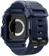 Spigen Rugged Armor Pro - Apple Watch 11/10 46MM - Hoesje en Bandje - Blauw afbeelding 2