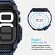 Spigen Rugged Armor Pro - Apple Watch 11/10 46MM - Hoesje en Bandje - Blauw afbeelding 5