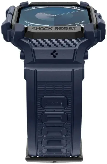 Spigen Rugged Armor Pro - Apple Watch 11/10 46MM - Hoesje en Bandje - Blauw afbeelding 8