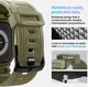Spigen Rugged Armor Pro - Apple Watch 11/10 46MM - Hoesje en Bandje - Khaki afbeelding 9