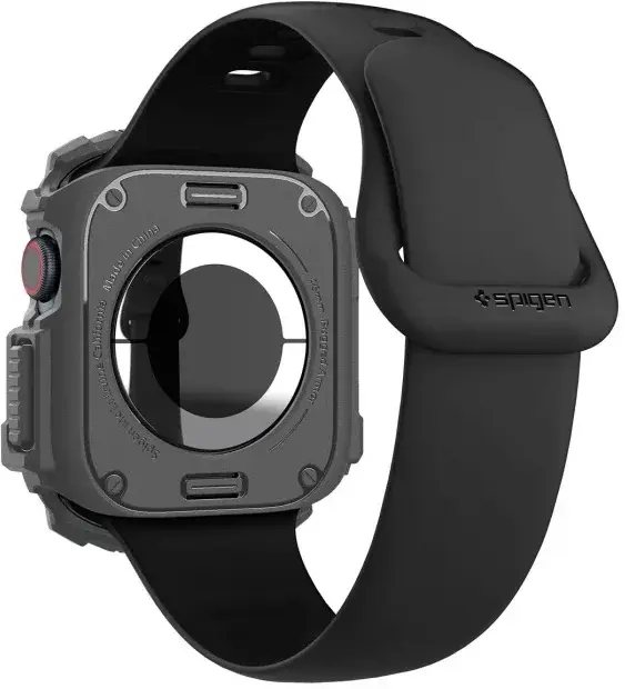 Spigen Rugged Armor - Apple Watch 11/10 46MM Hoesje - Grijs afbeelding 2