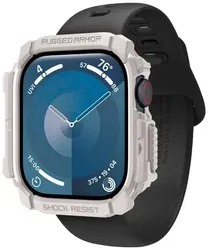 Spigen Rugged Armor - Apple Watch 11/10 46MM Hoesje - Beige afbeelding