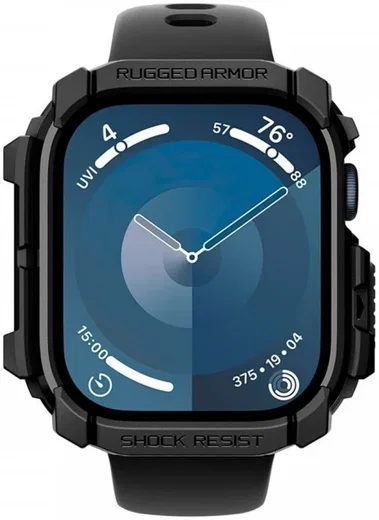 Spigen Rugged Armor - Apple Watch 11/10 42MM Hoesje - Zwart afbeelding 11