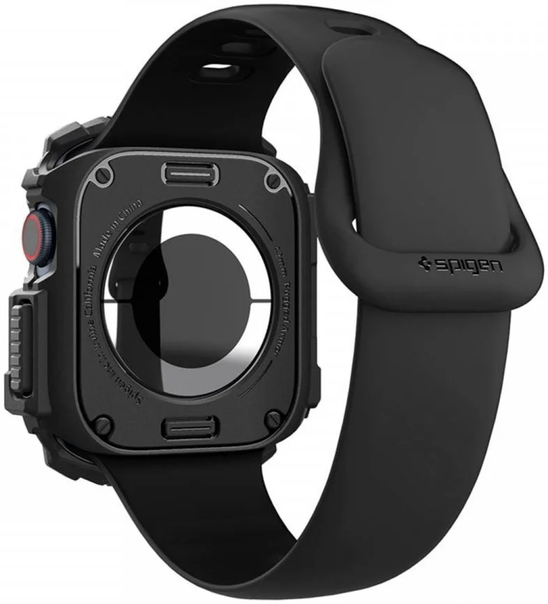 Spigen Rugged Armor - Apple Watch 11/10 42MM Hoesje - Zwart afbeelding 12
