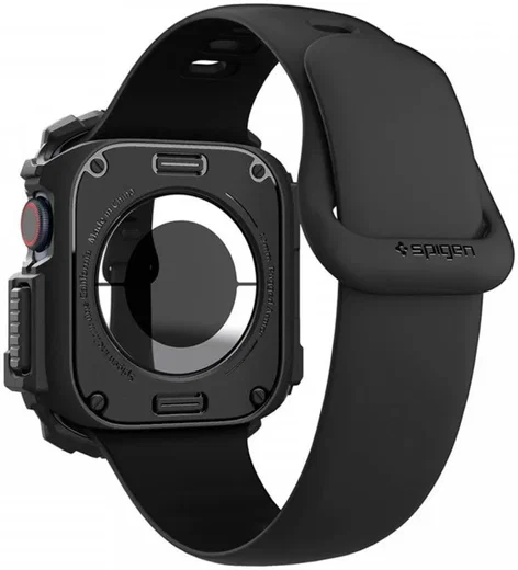 Spigen Rugged Armor - Apple Watch 11/10 42MM Hoesje - Zwart afbeelding 12