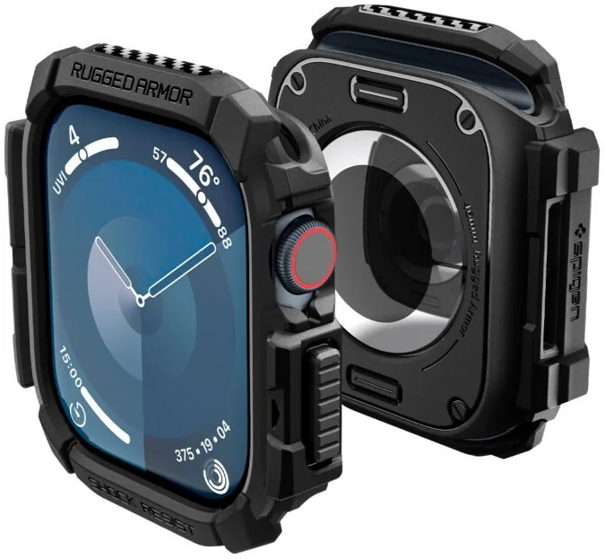 Spigen Rugged Armor - Apple Watch 11/10 46MM Hoesje - Blauw afbeelding 11