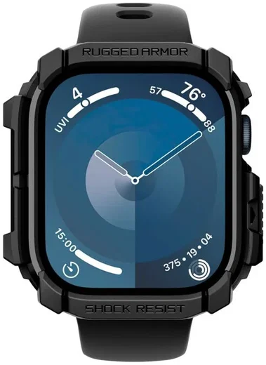 Spigen Rugged Armor - Apple Watch 11/10 46MM Hoesje - Blauw afbeelding 13