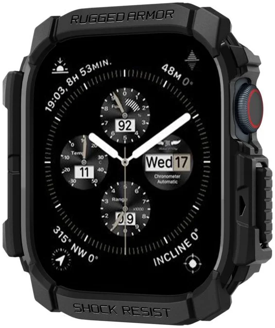 Spigen Rugged Armor - Apple Watch 11/10 46MM Hoesje - Blauw afbeelding 15