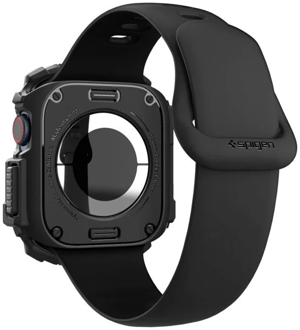 Spigen Rugged Armor - Apple Watch 11/10 46MM Hoesje - Blauw afbeelding 2