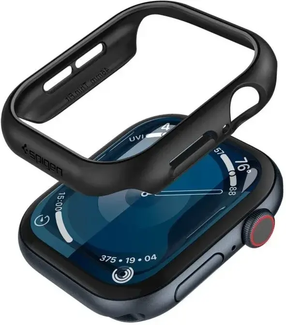 Spigen Thin Fit - Apple Watch 11/10 42MM Bumper Hoesje - Zwart afbeelding 10