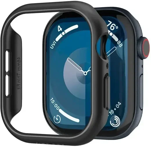 Spigen Thin Fit - Apple Watch 11/10 42MM Bumper Hoesje - Zwart afbeelding 11