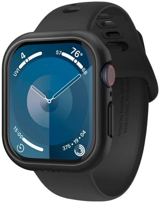 Spigen Thin Fit - Apple Watch 11/10 46MM Bumper Hoesje - Zwart afbeelding 1
