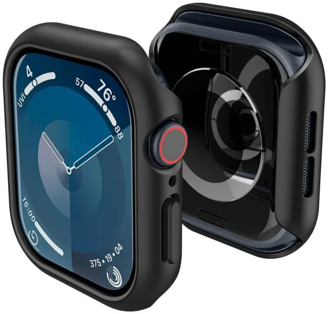 Spigen Thin Fit - Apple Watch 11/10 46MM Bumper Hoesje - Zwart afbeelding 16