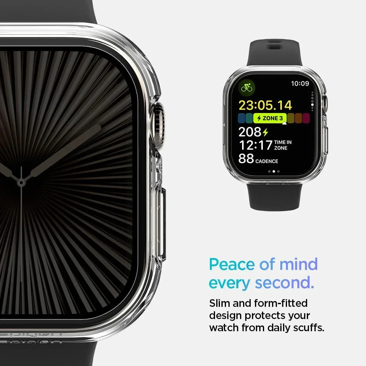 Spigen Thin Fit - Apple Watch 11/10 42MM Bumper Hoesje - Transparant afbeelding 8