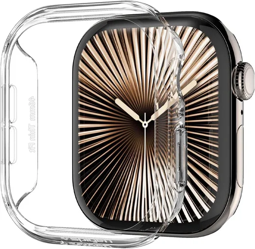 Spigen Thin Fit - Apple Watch 11/10 46MM Bumper Hoesje - Transparant afbeelding 4