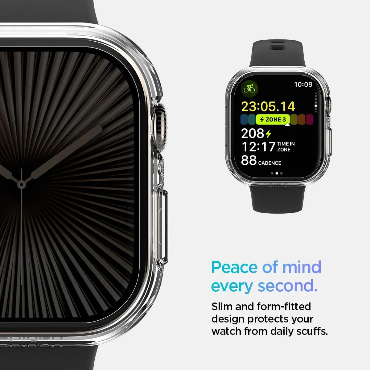 Spigen Thin Fit - Apple Watch 11/10 46MM Bumper Hoesje - Transparant afbeelding 7