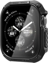 Spigen Tough Armor - Apple Watch 11/10 46MM Hoesje Full Protect - Zwart afbeelding