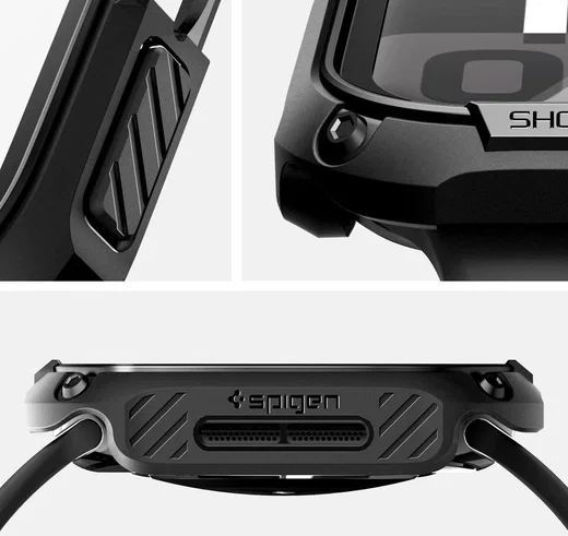 Spigen Tough Armor - Apple Watch 11/10 46MM Hoesje Full Protect - Zwart afbeelding 9