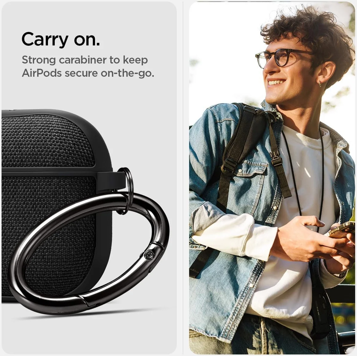 Spigen Urban Fit Apple AirPods 4 Hoesje Zwart afbeelding 4