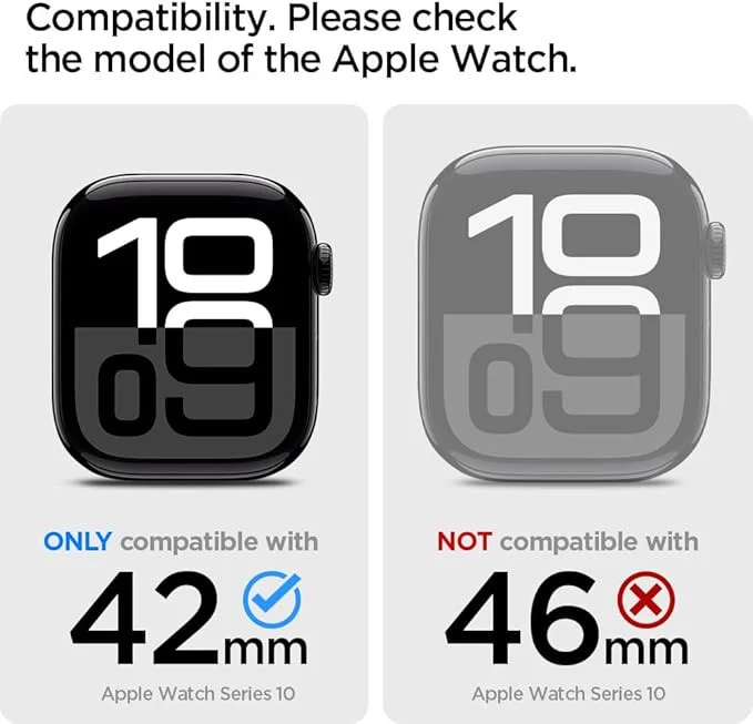 Spigen Rugged Armor - Apple Watch 11/10 42MM Hoesje - Beige afbeelding 2