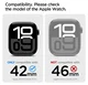 Spigen Thin Fit - Apple Watch 11/10 42MM Bumper Hoesje - Beige afbeelding 3