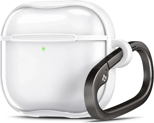 Spigen Ultra Hybrid Apple AirPods 4 Hoesje Transparant Wit afbeelding 1