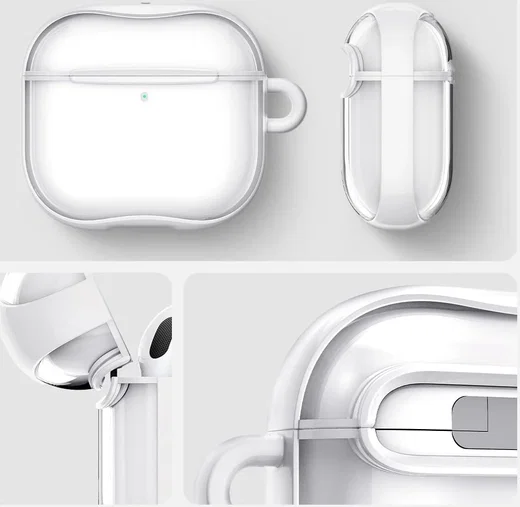 Spigen Ultra Hybrid Apple AirPods 4 Hoesje Transparant Wit afbeelding 7