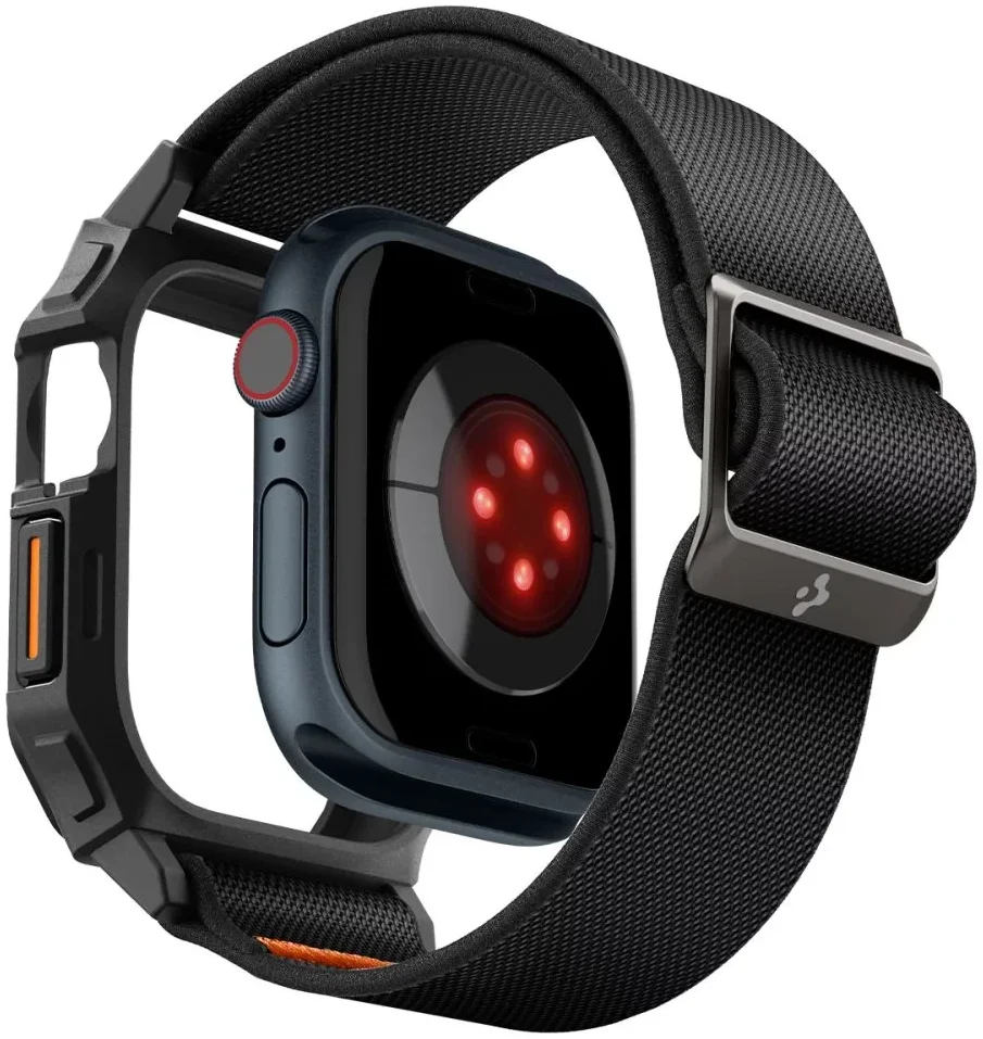 Spigen Lite Fit Pro - Apple Watch 11/10 42MM Hoesje en Bandje - Zwart afbeelding 2