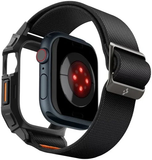 Spigen Lite Fit Pro - Apple Watch 11/10 42MM Hoesje en Bandje - Zwart afbeelding 2