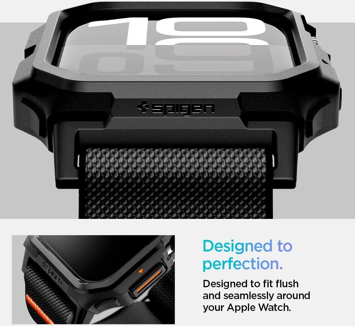 Spigen Lite Fit Pro - Apple Watch 11/10 42MM Hoesje en Bandje - Zwart afbeelding 4