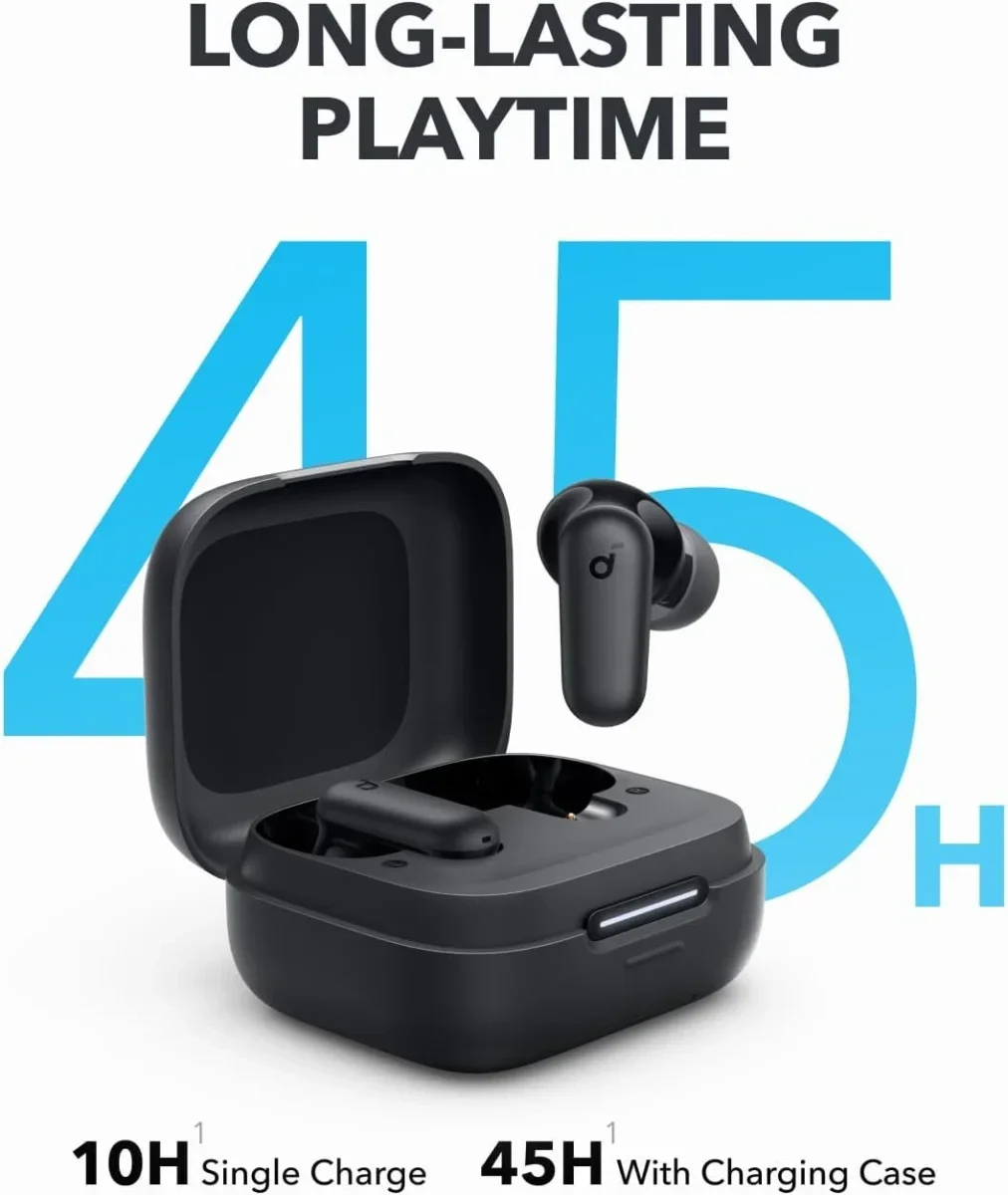Anker Soundcore P30i Draadloze Oordopjes ANC Bluetooth 5.4 Oortjes Zwart afbeelding 6