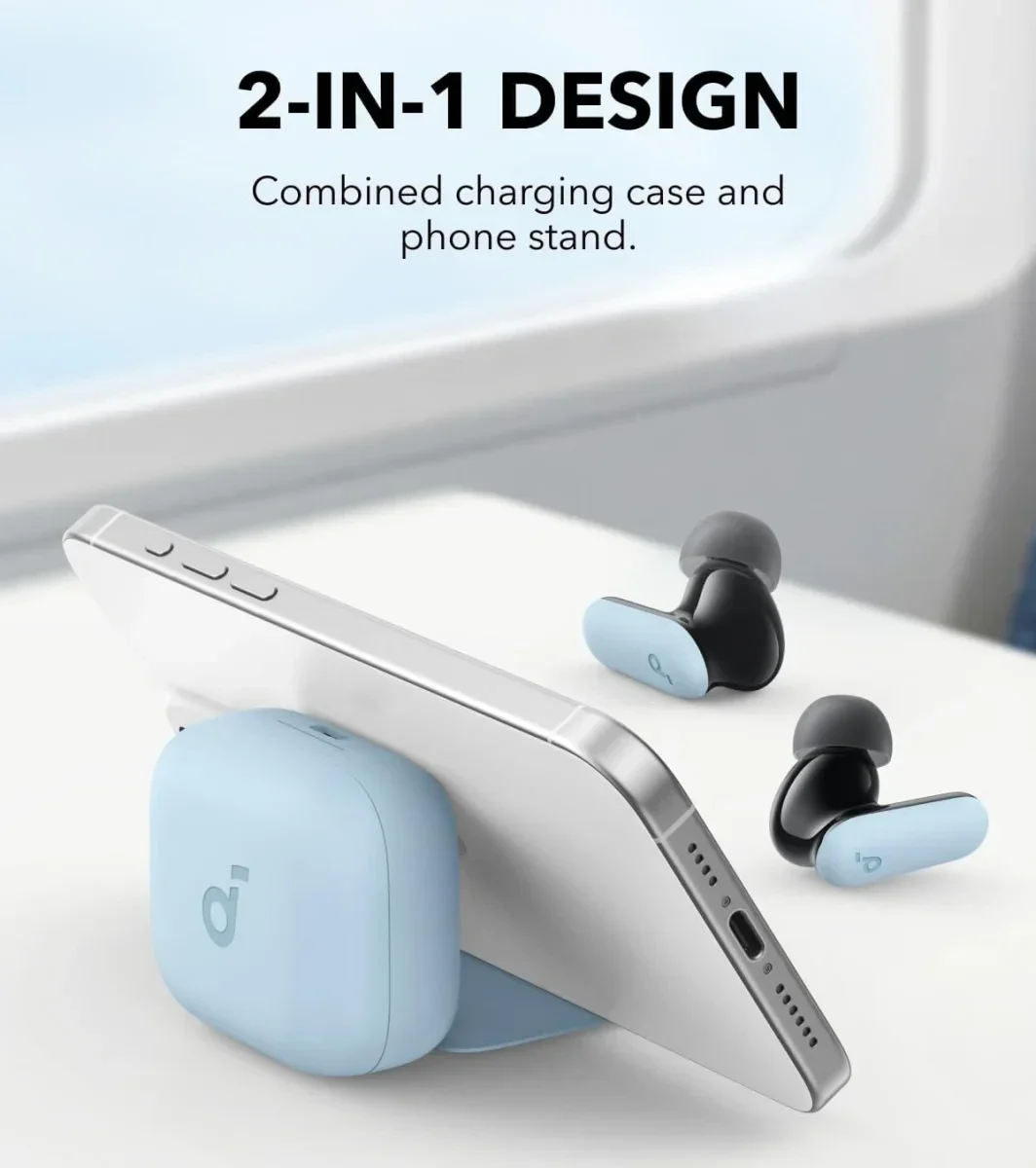 Anker Soundcore P30i Draadloze Oordopjes ANC Bluetooth 5.4 Oortjes Blauw afbeelding 2