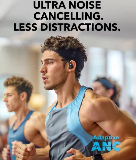 Anker SoundCore Sport X20 ANC Draadloze Sport Oordopjes met Oorhaken Zwart afbeelding 2