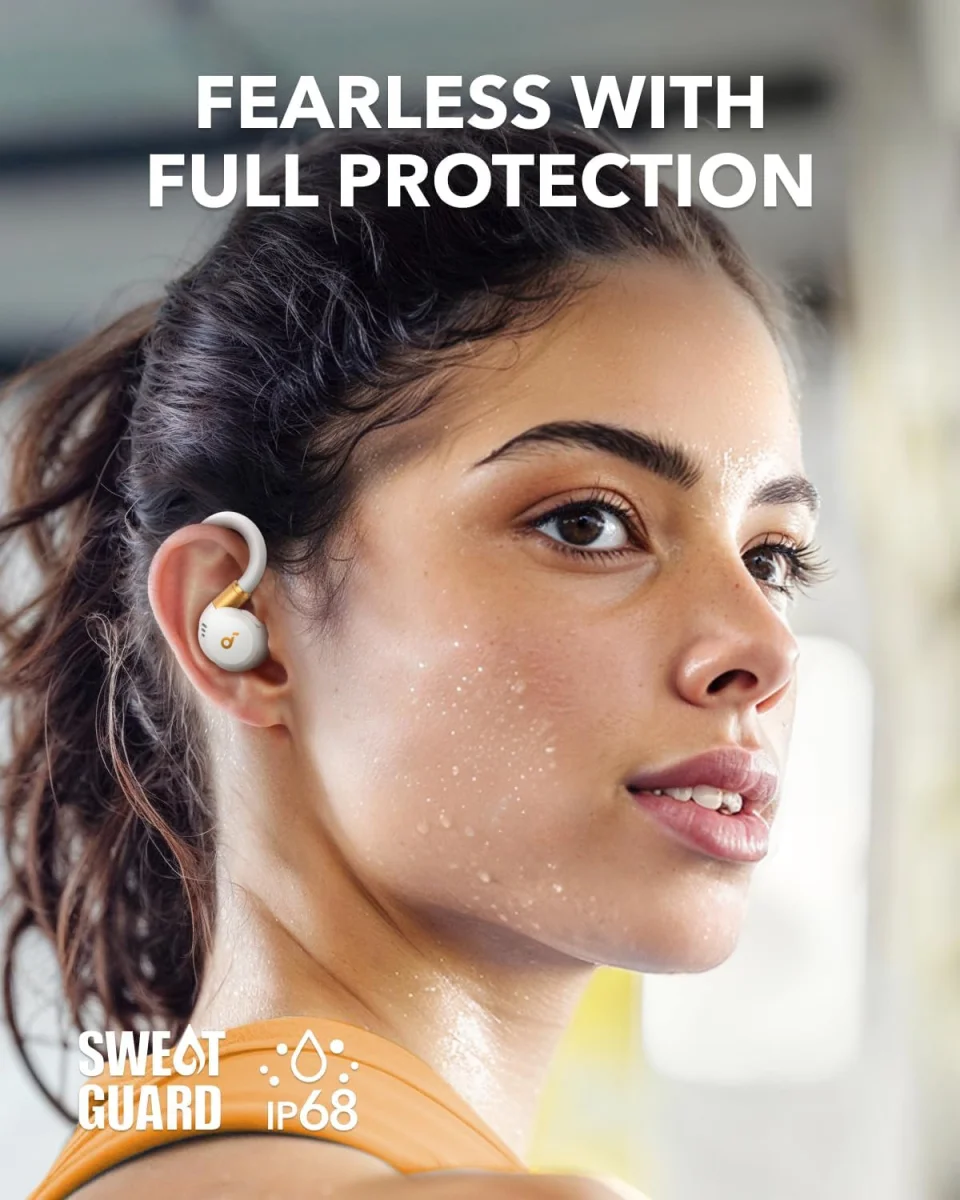 Anker SoundCore Sport X20 ANC Draadloze Sport Oordopjes met Oorhaken Wit afbeelding 4