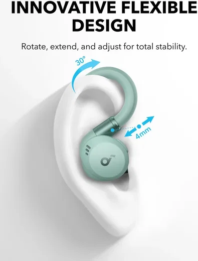 Anker SoundCore Sport X20 ANC Draadloze Sport Oordopjes met Oorhaken Groen afbeelding 5