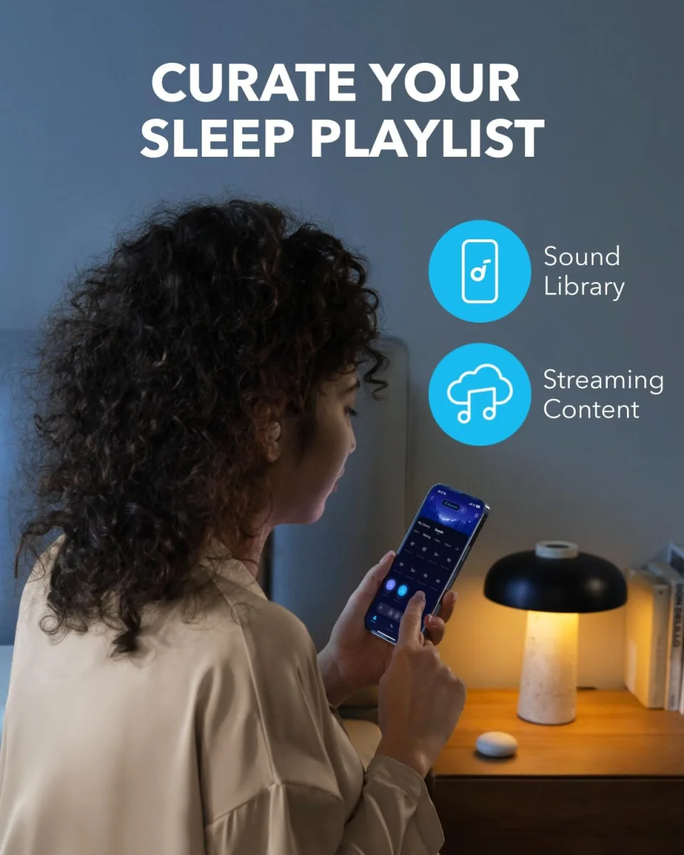 Anker SoundCore Sleep A20 Draadloze Oordopjes met Slaapmonitoring Beige afbeelding 6