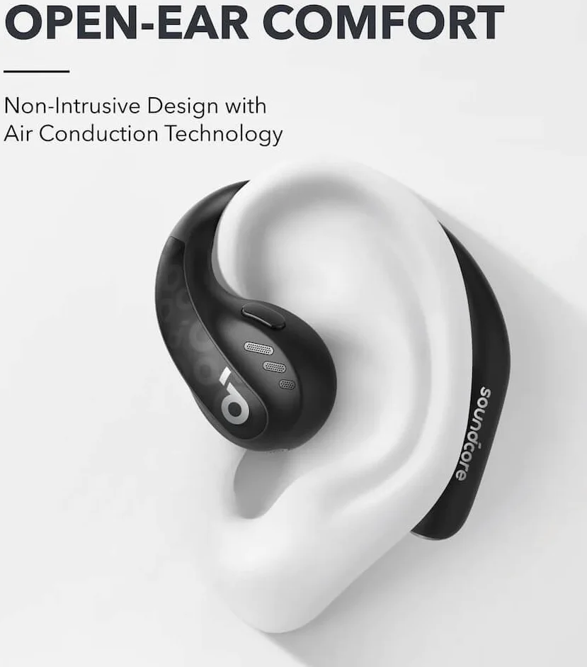 Anker SoundCore AeroFit Pro Open-Ear Oordopjes met Nekband Zwart afbeelding 4