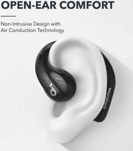 Anker SoundCore AeroFit Pro Open-Ear Oordopjes met Nekband Zwart afbeelding 4